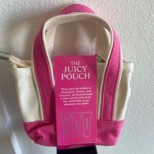 Juicy Pouch Pink and Cream Mini Tote